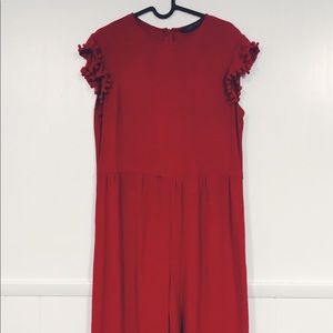 Zara red jumpsuit !!!